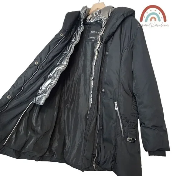 New! Noize Ariana Parka Insulated Puffer Belted Hooded Jacket NWOT - Picture 12 of 16